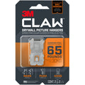 3M CLAW Drywall Picture Hanger, Gray, 2 / Pack, MMM3PH65M2ES