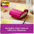 3M Post-it Super Sticky Dispenser Notes - Canary Yellow, 1 Pack, MMMR33018SSCYCP