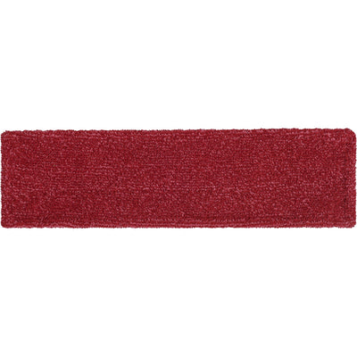 Rubbermaid Commercial Adaptable Flat Mop Microfiber Pad, Red, RCP2132423