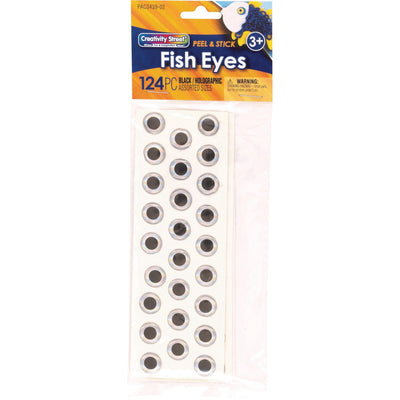 Dixon Ticonderoga Creativity Street Creativity Street Fish Eyes, Clear, 124 / Pack, PACP343902