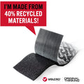 Velcro Eco Collection Adhesive Backed Tape, Black, VEK30190