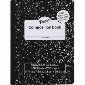 Dixon Ticonderoga Pacon Marble Hard Cover College Rule Composition Book, PACPMMK37106DE