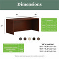 The HON Company HON Mod Desk Shell, Brown, HONLDS6030LT1