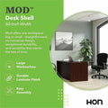 The HON HON Mod Desk Shell, Brown, HONLDS6030LT1