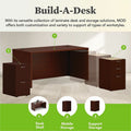 The HON Company HON Mod Desk Shell, Brown, HONLDS6030LT1