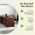 The HON Company HON Mod Desk Shell, Brown, HONLDS6630LT1