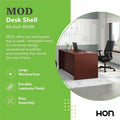 The HON Company HON Mod Desk Shell, Brown, HONLDS6630LT1