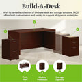 The HON Company HON Mod Desk Shell, Brown, HONLDS6630LT1