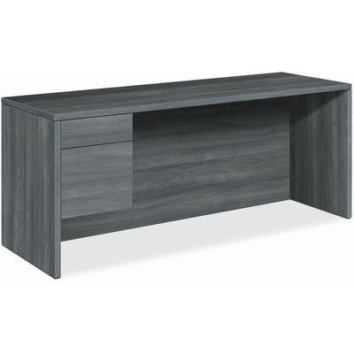 The HON HON 10500 H10546L Pedestal Credenza, Gray, HON10546LLS1