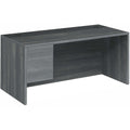 The HON HON 10500 H10584L Pedestal Desk, Gray, HON10584LLS1