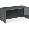 The HON HON 10500 H10583R Pedestal Desk, Gray, HON10583RLS1