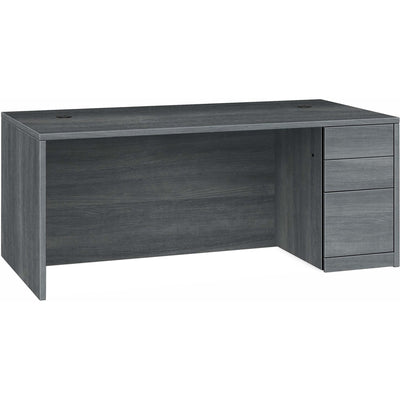 The HON HON 10500 H105895R Pedestal Desk, Gray, HON105895RLS1