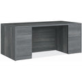 The HON HON 10500 H105890 Pedestal Desk, Gray, HON105890LS1
