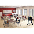 The HON HON Build Series Rectangular Tabletop, Gray, HONTR2460ENLS1K
