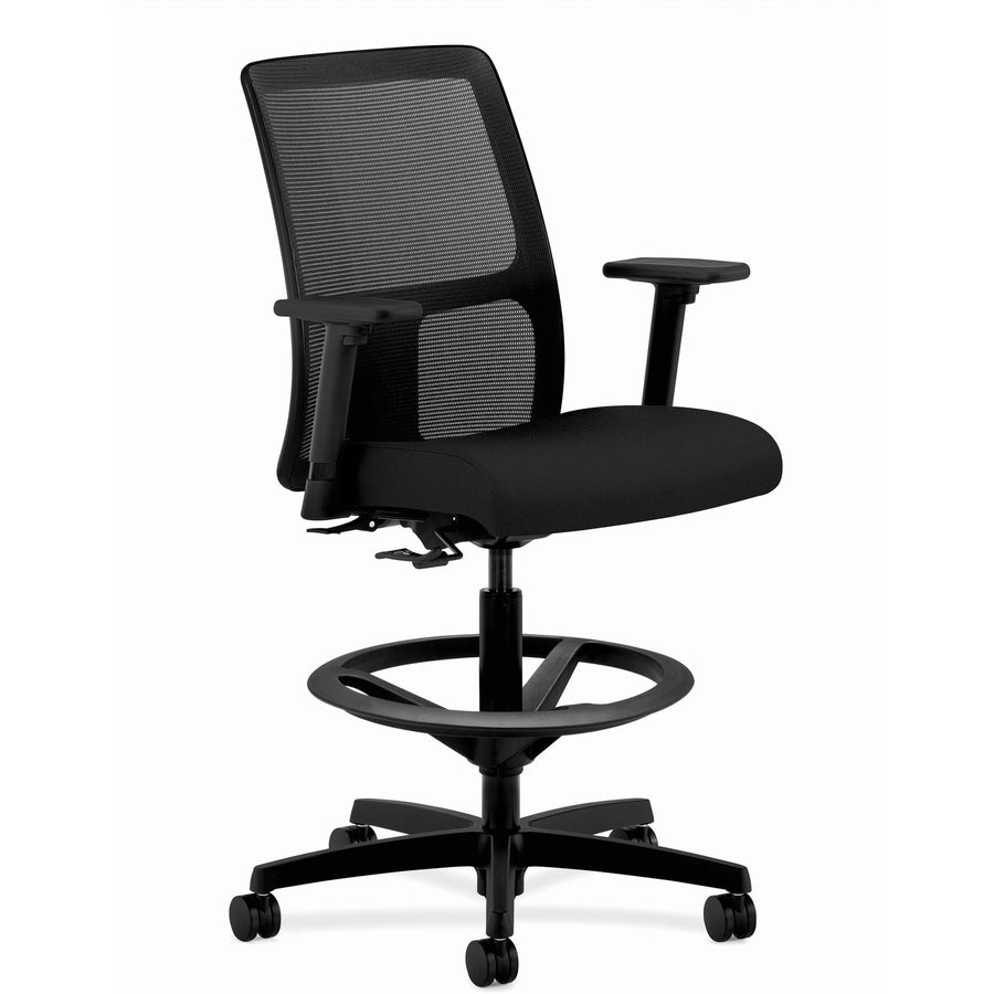 HON Ignition Sitting Stool, Black, Arm Width Adjustment, HONIT108CU10