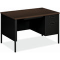 The HON HON Metro Classic HP3251R Pedestal Desk, Black, HONP3251RMOP