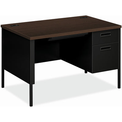 The HON HON Metro Classic HP3251R Pedestal Desk, Black, HONP3251RMOP
