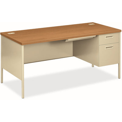 The HON HON Metro Classic HP3265R Pedestal Desk, Dual Color, HONP3265RCL