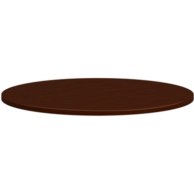 The HON HON Mod HLPLTBL42RND Conference Table Top, Brown, HONTBL42RNDLT1