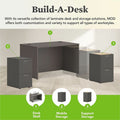 The HON Company HON Mod HLPLDS4830 Desk Shell, Brown, HONLDS4830LS1