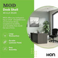 The HON Company HON Mod HLPLDS4830 Desk Shell, Brown, HONLDS4830LS1