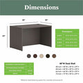 The HON Company HON Mod HLPLDS4830 Desk Shell, Brown, HONLDS4830LS1