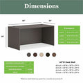 The HON Company HON Mod HLPLDS6030 Desk Shell, Brown, HONLDS6030LS1