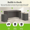 The HON HON Mod HLPLDS6030 Desk Shell, Brown, HONLDS6030LS1