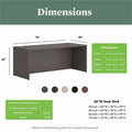 The HON HON Mod HLPLDS7230 Desk Shell, Brown, HONLDS7230LS1