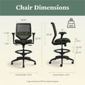 The HON Company HON Solve Sitting Stool, Ink, HONSVSR1ACLC10T