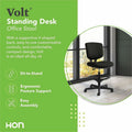 The HON Company HON Volt Sitting Stool, Black, HON5705SB11T