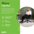 The HON HON Wave Chair, Black, BSXVL702MM10