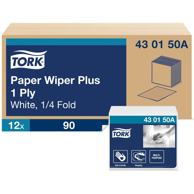 Essity Hygiene and Health AB TORK Paper Wiper Plus White Self Dispensing, 12 / Carton, TRK430150A