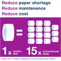 Essity Hygiene and Health AB TORK Jumbo Toilet Paper Roll White T1, 6 Roll, TRK12021502