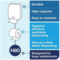 Essity Hygiene and Health AB TORK Hand Towel Roll White H80, 6 Roll, TRK8031900
