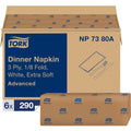Essity Hygiene and Health AB TORK Extra Soft White Dinner Napkin, 6 Pack, TRKNP7380A