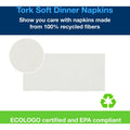Essity Hygiene and Health AB TORK Extra Soft White Dinner Napkin, 6 Pack, TRKNP7380A