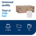 Essity Hygiene and Health AB TORK Hand Towel Roll White H80, 6 Roll, TRK8031600