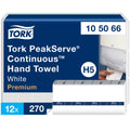 Essity Hygiene and Health AB TORK PeakServe Continuous Paper Hand Towels White H5, 12 Bundle, TRK105066