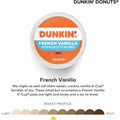 Dunkin' K-Cup French Vanilla Coffee, 22 / Box, GMT1268