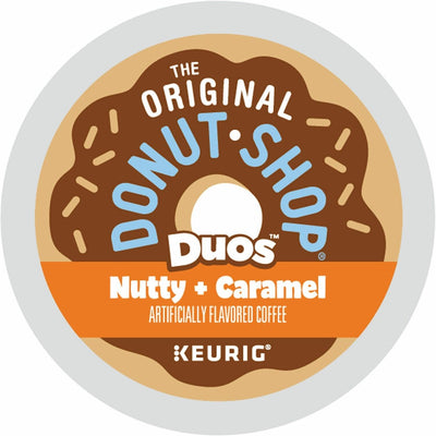 Keurig Dr Pepper . The Original Donut Shop K-Cup Duos Nutty + Caramel Coffee, 24 / Box, GMT7476