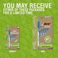 BIC Ecolutions Round Stic Ball Point Pen, 10 / Pack, BICGSME10BE