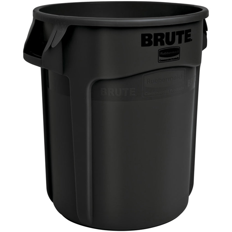 Rubbermaid Commercial Brute 55-gallon Container, Black, Resin, Dent Resistant, RCP1779739
