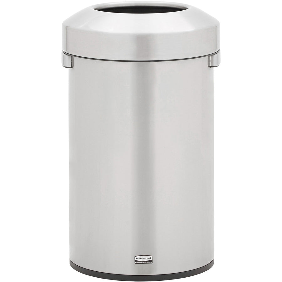 Rubbermaid Commercial Refine Waste Container, 15.9" x 26.3", Stainless Steel, Metal, 16 gal, RCP2147583