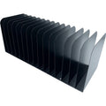Huron 15-slot Vertical Message Rack, Black, HURHASZ0178