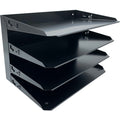 Huron Horizontal Slots Desk Organizer, Black, HURHASZ0151