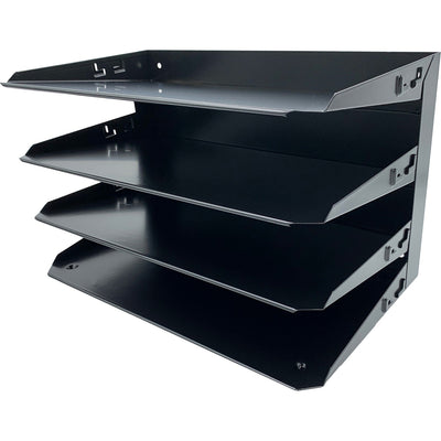 Huron Horizontal Slots Desk Organizer, Black, HURHASZ0151