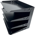Huron Horizontal Slots Desk Organizer, Black, HURHASZ0152