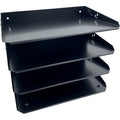 Huron Horizontal Slots Desk Organizer, Black, HURHASZ0152