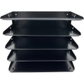 Huron Horizontal Slots Desk Organizer, Black, HURHASZ0161